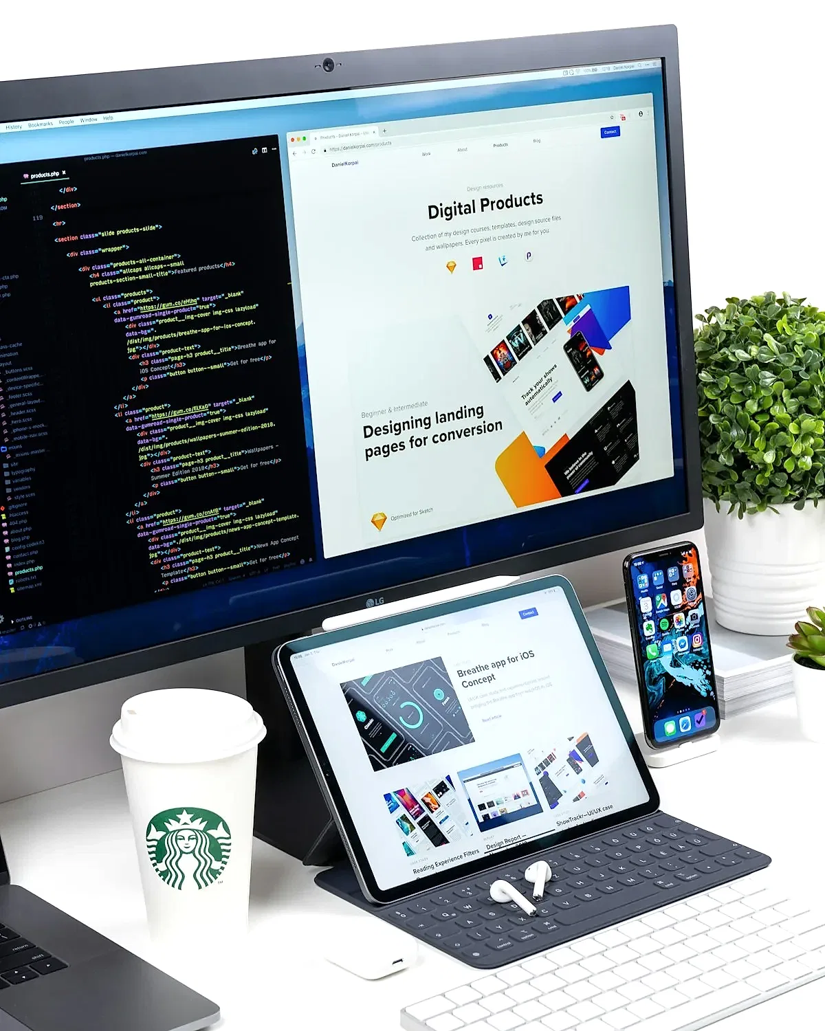 Bespoke website design shown across desktop and mobile for a London service business.