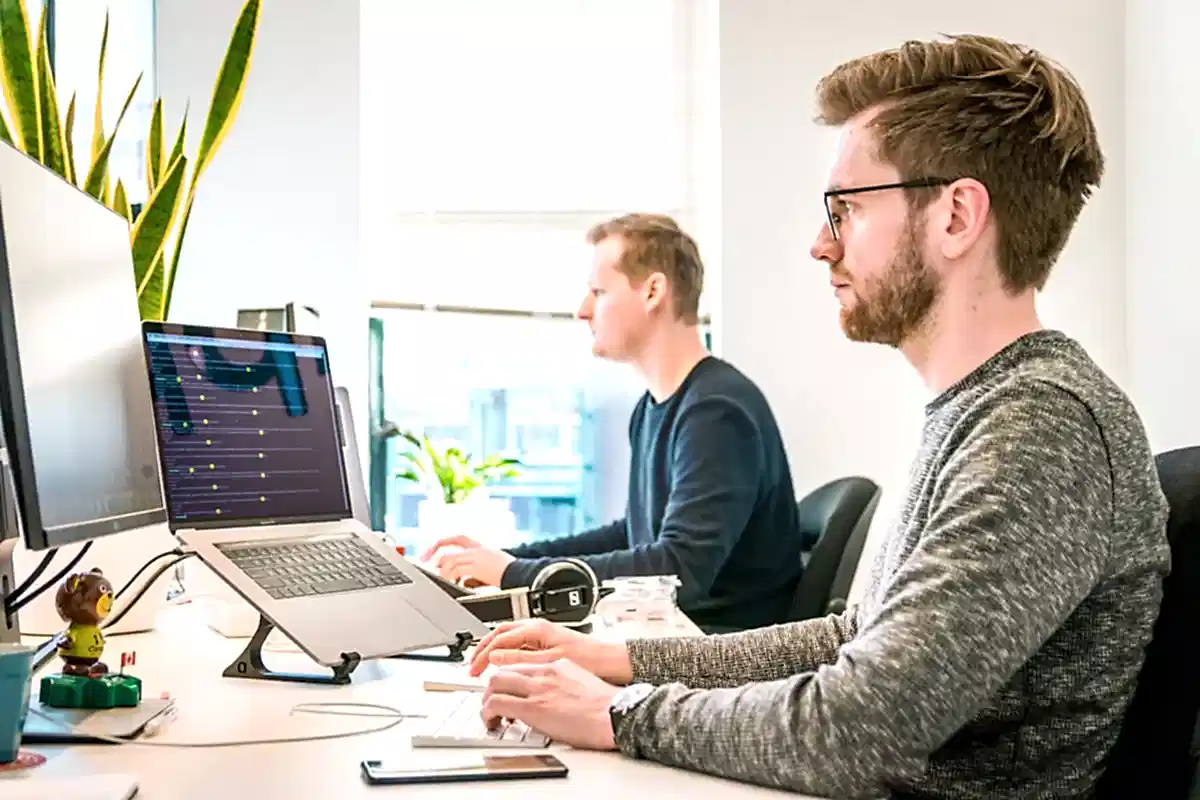 Professional Shopify web designer working on a custom ecommerce store for a London retailer