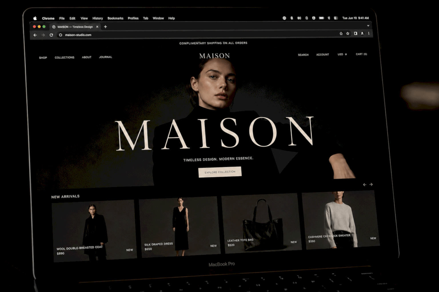 Brand & Commerce — web design project 2