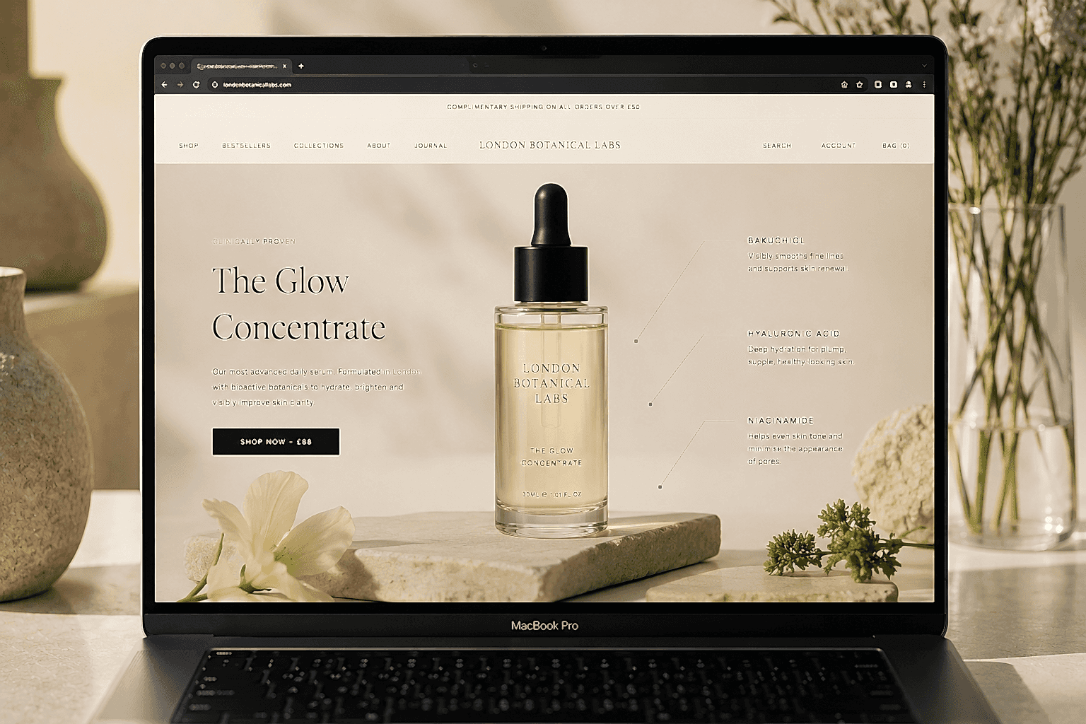 Brand & Commerce — web design project 1